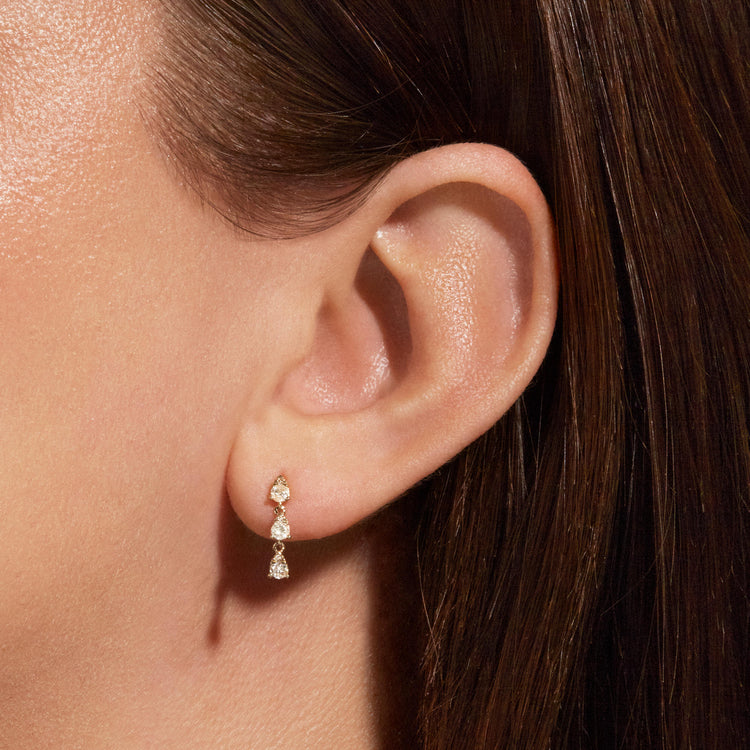 Evergreen Stunner Gold Drop Earrings